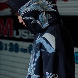 YoungLA x YU-GI-OH Blue Eyes Hoodie Size L  SOLD OUT